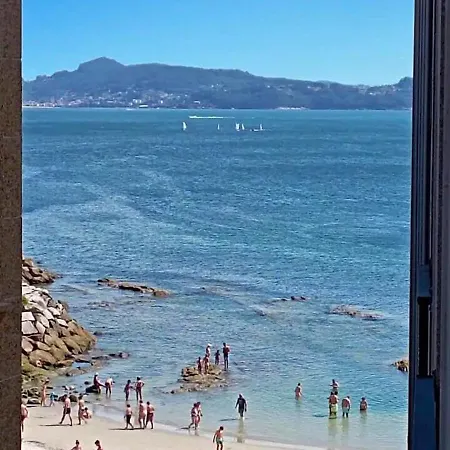 1ª Linea Playa De Silgar En Sanxenxo, A 20 Pasos アパート