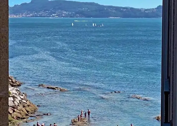 1ª Linea Playa De Silgar En Sanxenxo, A 20 Pasos Διαμέρισμα